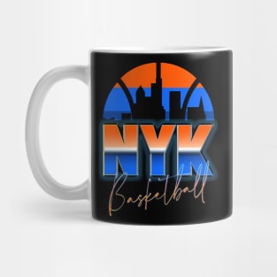 New York Basketball Retro 90s Chrome Skyline Mug